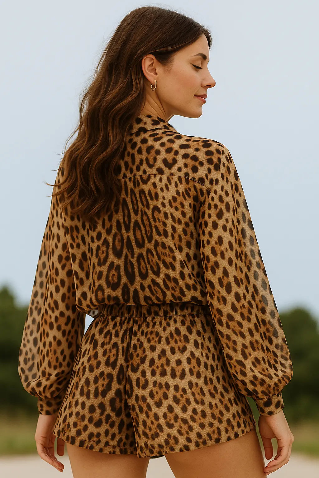 Damesset Twee-Delig, Gedrukt Shirt Met Lange Mouwen En Elastische Taillebroek, Zomer Outfit | VIQA VIQA© NEDERLAND