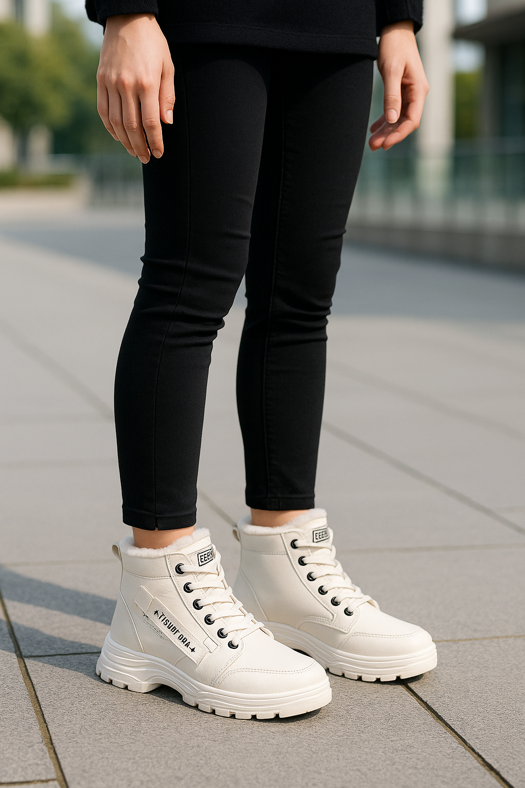 Winterschoenen Voor Dames, Warme Hoge Sneakers Met Plateauzool, Casual Enkellaarzen | VIQA VIQA© NEDERLAND