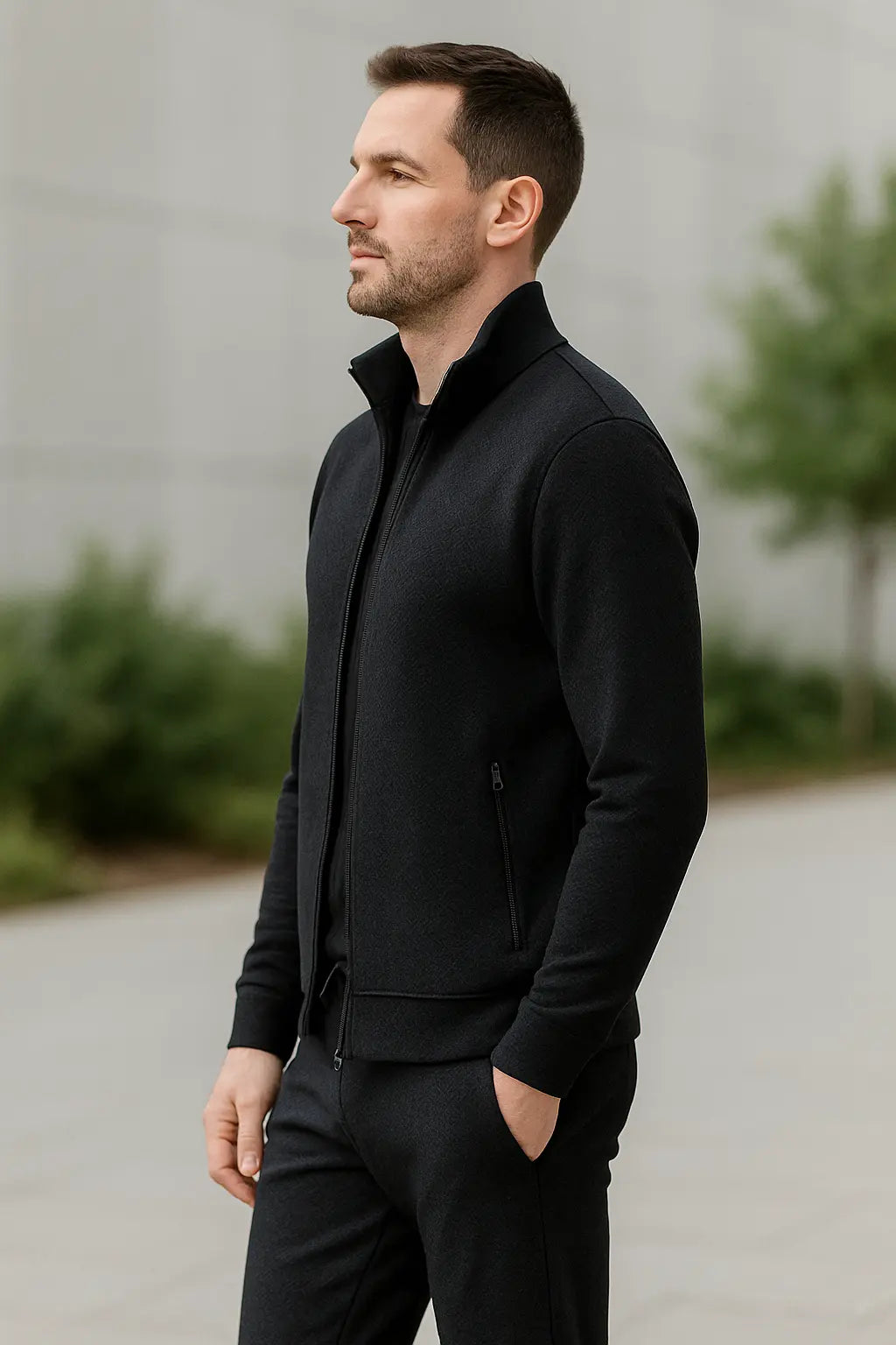 Casual Jas En Broek Voor Heren, Trainingspak Met Lange Mouwen En Ritssluiting | VIQA VIQA© NEDERLAND