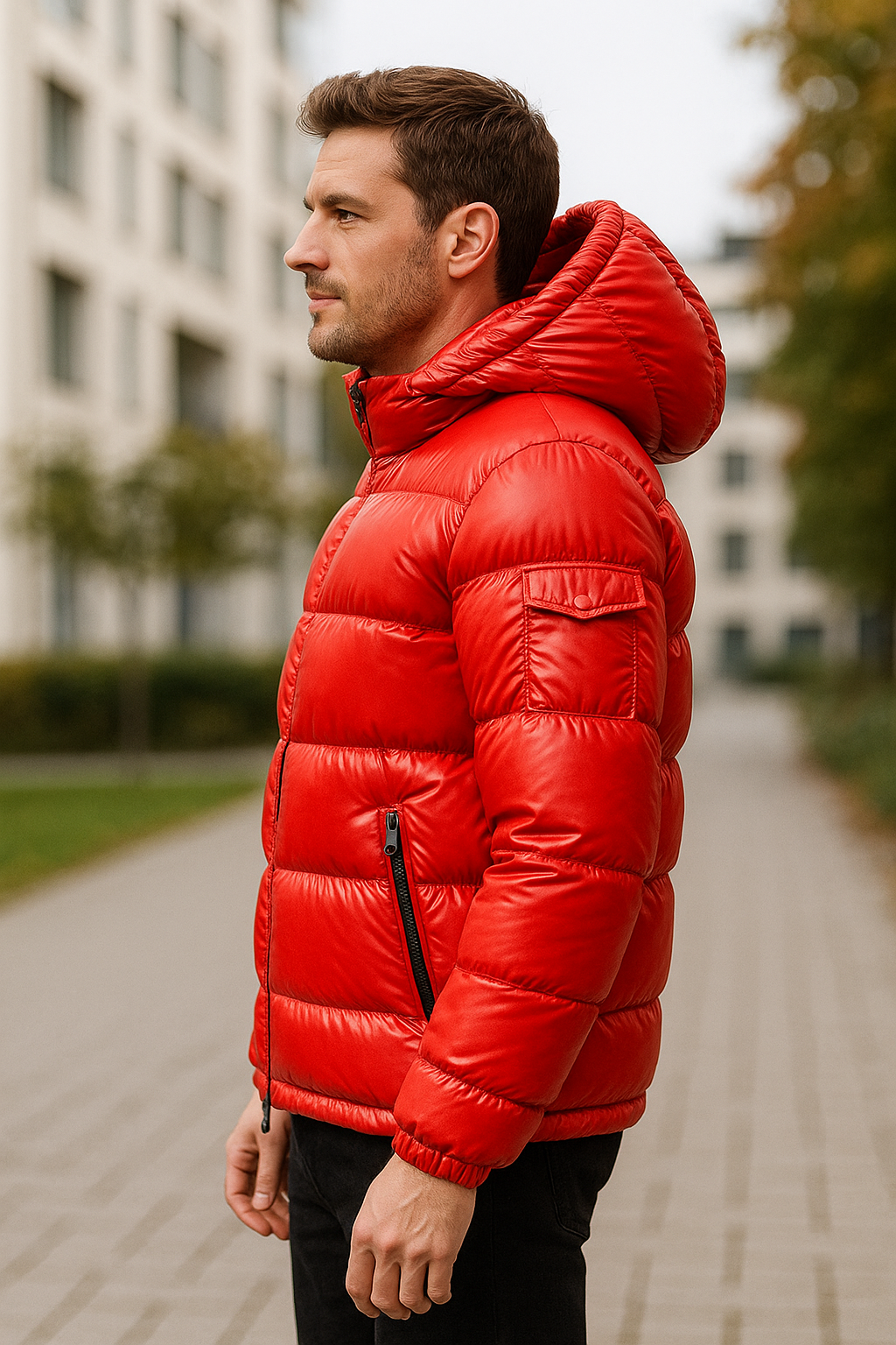 Winter Donsjas Voor Heren, Waterdichte Lichtgewicht Glanzende Parka Van Eendendons, Casual Outdoorjas | VIQA VIQA© NEDERLAND