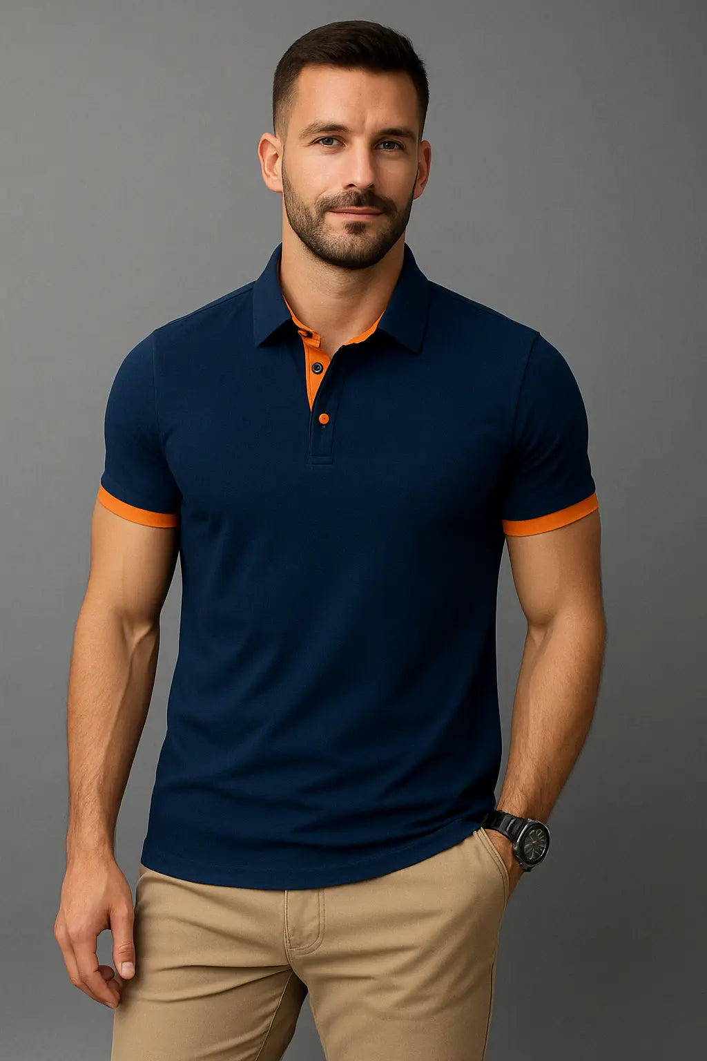 Ethan Zomer Korte Mouw Herenpolo VIQA© NEDERLANDBlauw-2XL