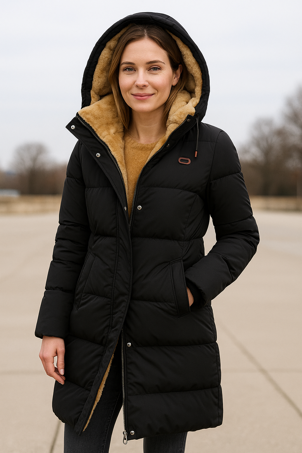 Dames Winterjas Met Capuchon, Dikke, Warm Gevoerde Jas, Lichtgewicht Regenjas | VIQA VIQA© NEDERLAND