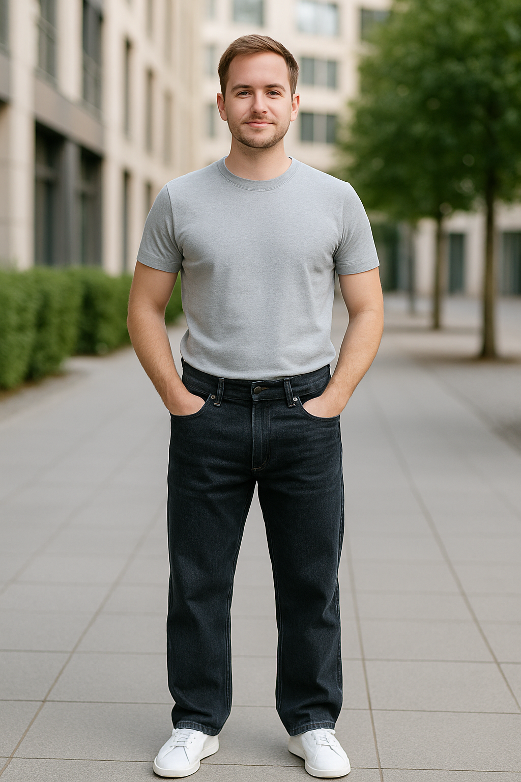 Heren Jeans Met Wijde Pijpen, Losse Rechte Pasvorm, Comfortabele Zakelijke Casualbroek | VIQA VIQA© NEDERLAND