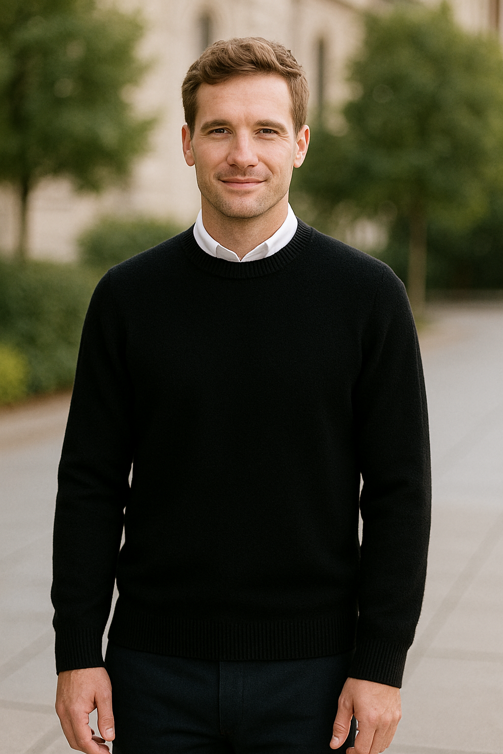 Heren Kasjmier Trui, Los Gebreide Pullover Met Ronde Hals, Herfst Winter Casual Top | VIQA VIQA© NEDERLAND