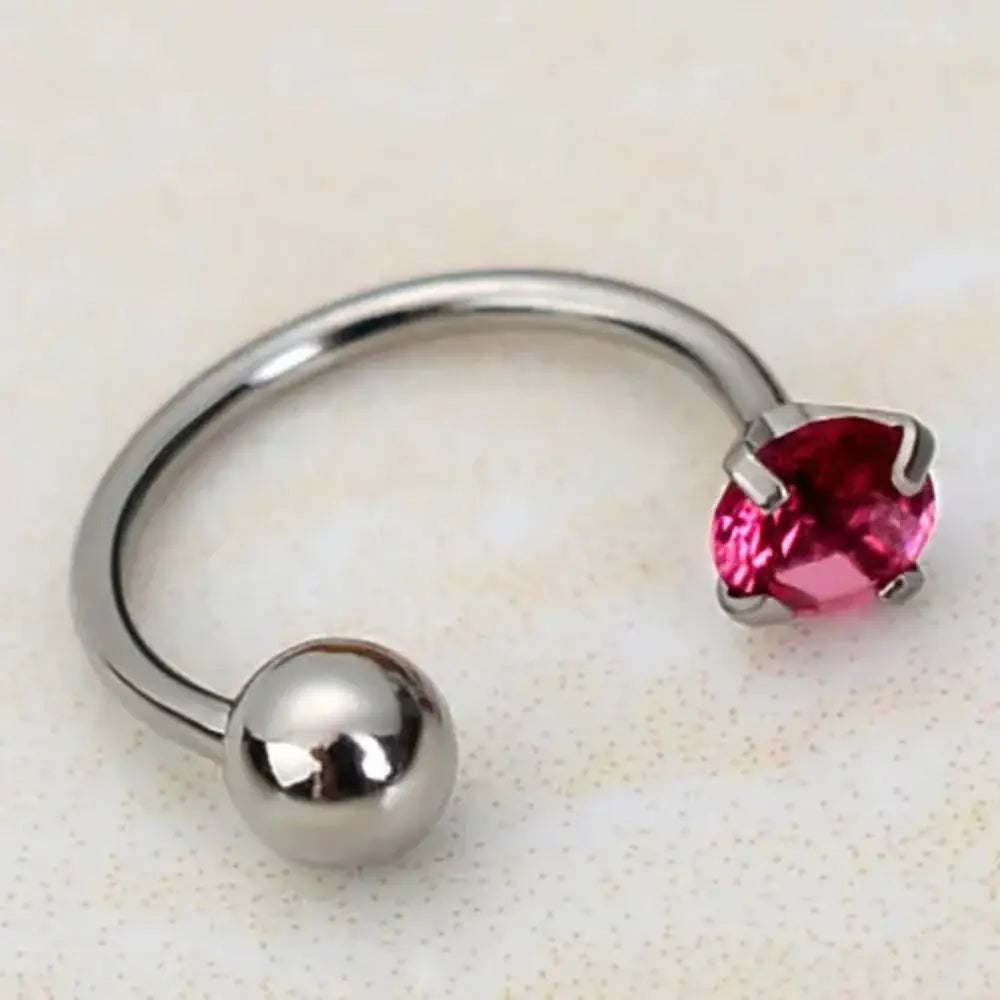 Roestvrijstalen Kristallen Oorbellen VIQA© NEDERLANDZilver-Rood