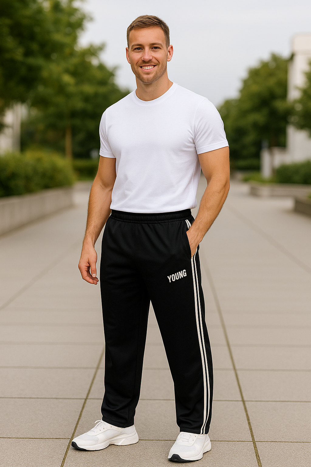 Sneldrogende sportbroek voor heren, Joggers met ritssluiting voor basketbal, hardlopen en training | VIQA VIQA© NEDERLAND