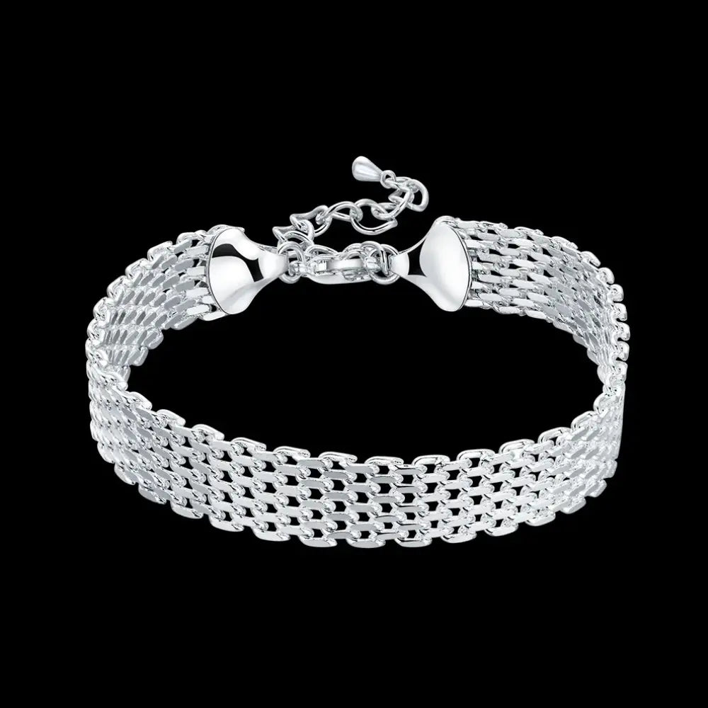 Echte 925 Sterling Zilveren Kettingarmband Voor Dames VIQA© NEDERLAND5