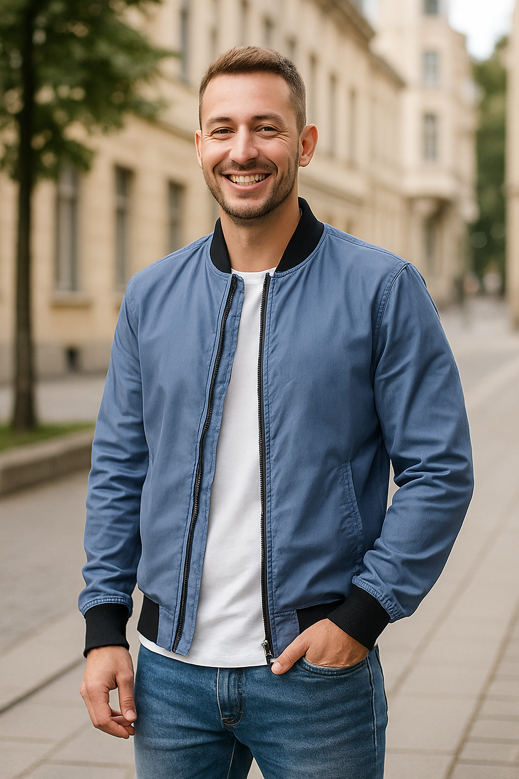 Heren Pilotenjack, Casual Bomberjack Met Ritssluiting Voor Winter- En Herfst Streetwear | VIQA VIQA© NEDERLAND