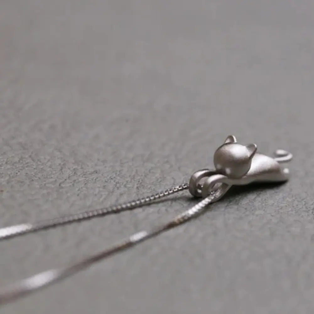 925 Sterling Zilveren Schattige Kattenhanger Voor Dames VIQA© NEDERLAND