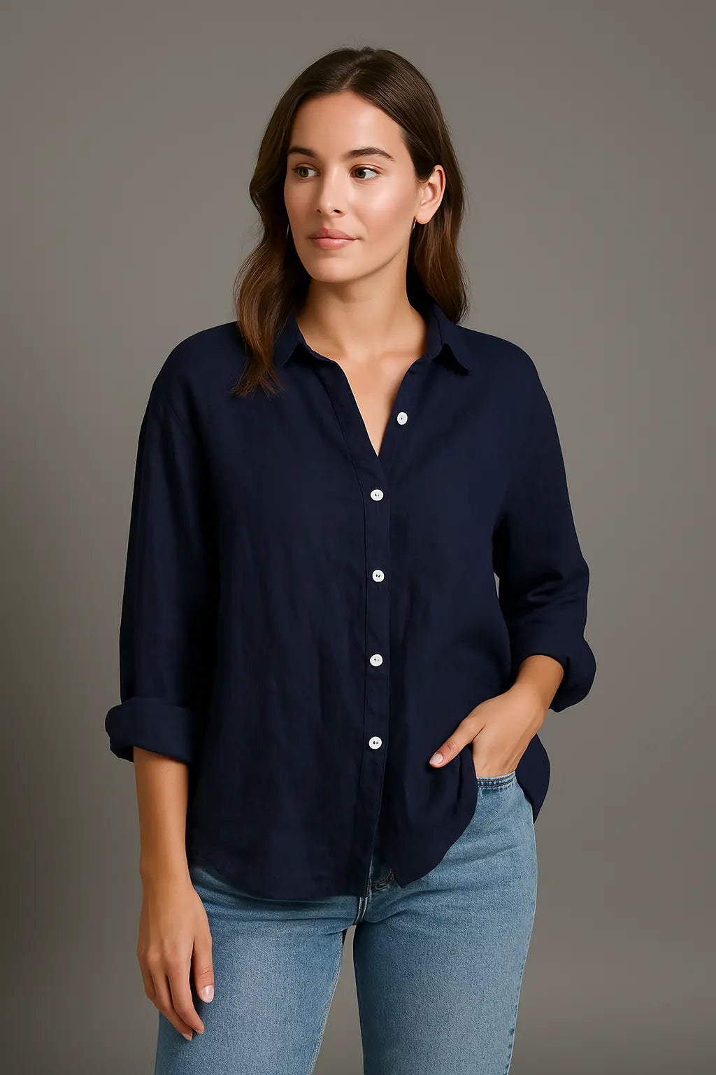 Gabriella Comfort Zomer Blouse VIQA© NEDERLANDBlauw-2XL