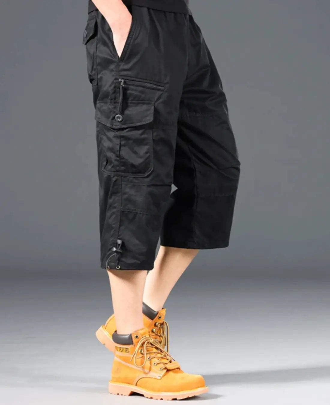 Tactische Herenshorts, Zomer Lichtgewicht Korte Broek, Utility Pasvorm Met Meerdere Zakken | VIQA VIQA© NEDERLANDZwart-2XL