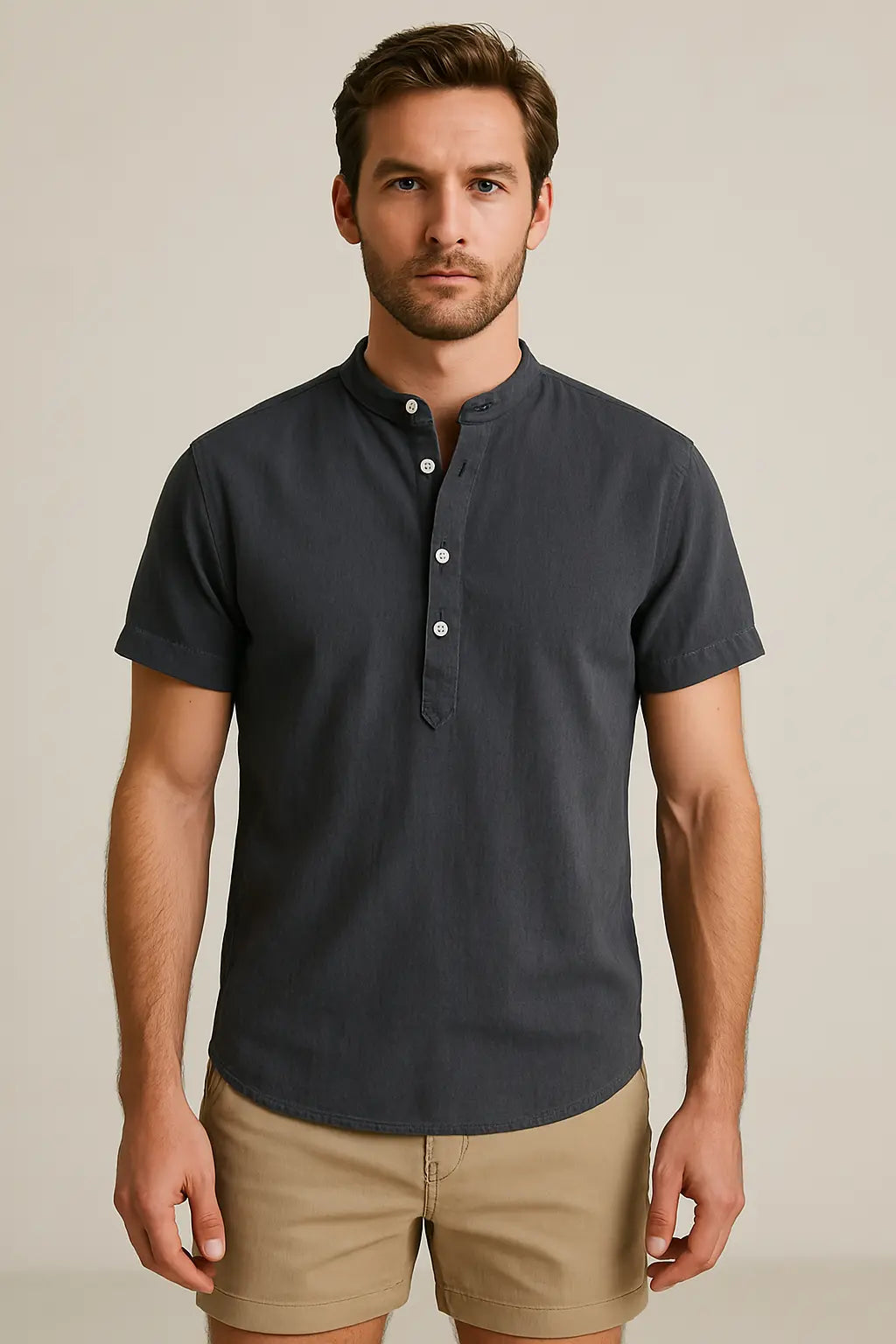 Randy Heren Comfortabel Zomer Overhemd VIQA© NEDERLANDBlauw-2XL