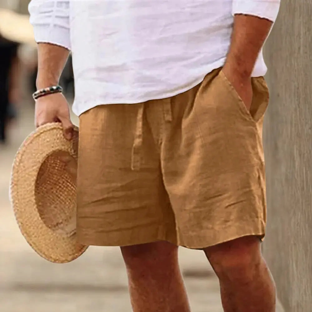 Fred Zomer Linnen Korte Broek VIQA© NEDERLANDKaki-2XL