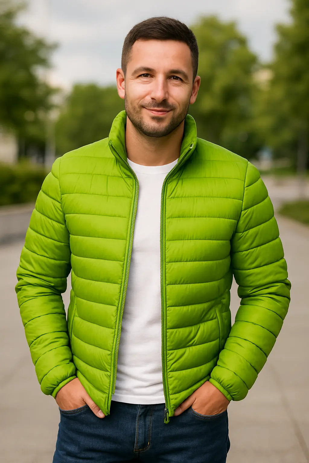 Heren Winter Puffer Jas, Dikke Gevoerde Donzen Jas, Warme Casual Windjack Met Kraag | VIQA VIQA© NEDERLAND