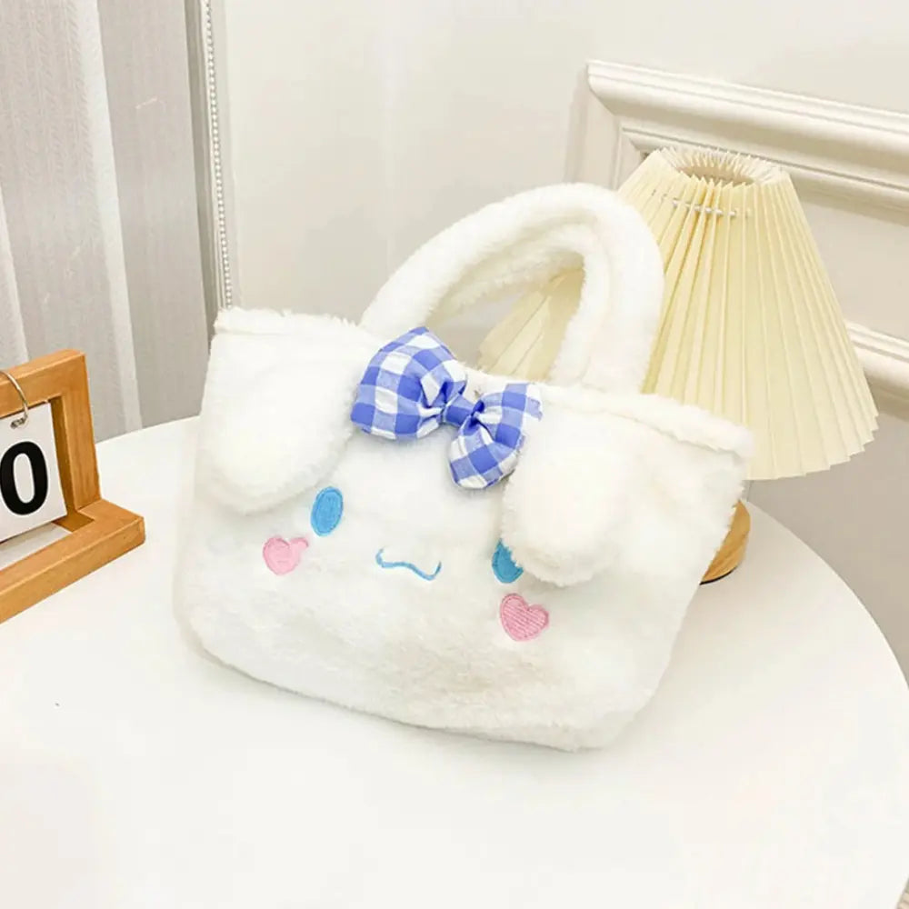 Dames Pluche Draagtas VIQA© NEDERLANDWit