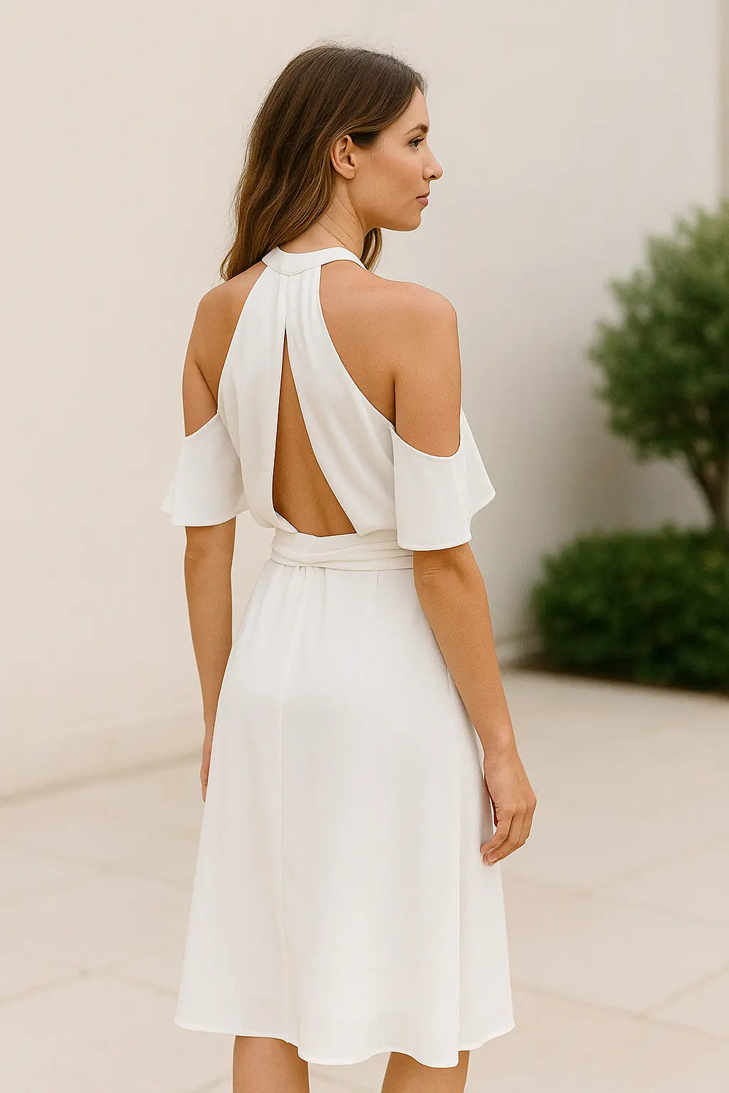 Dames Sexy Zomer Spaghetti Strap Jurk, Mouwloze Split Cocktail Avond Midi | VIQA VIQA© NEDERLAND