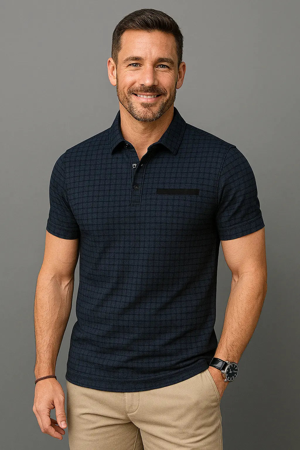 Barry Heren Oranje Ademend Polo Shirt Met Zak VIQA© NEDERLAND