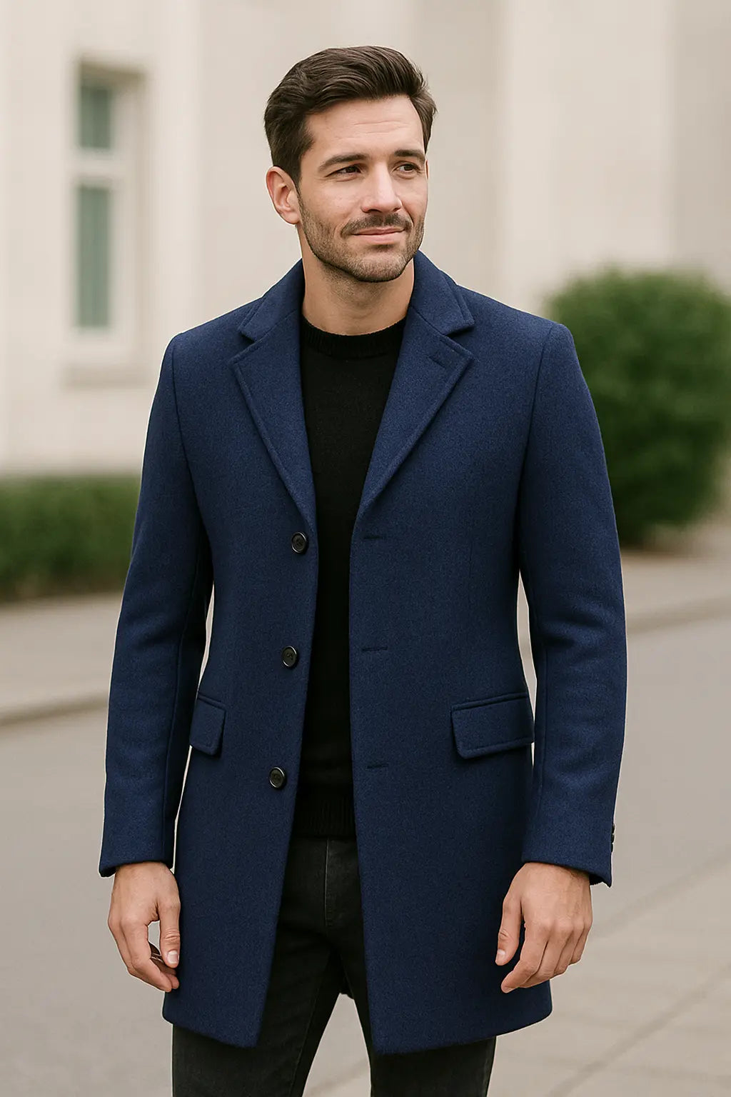 Casual Trenchcoat Voor Heren, Lange, Enkelrijige Jas In Effen Kleur, Lichtgewicht Modieuze Bovenkleding | VIQA VIQA© NEDERLAND