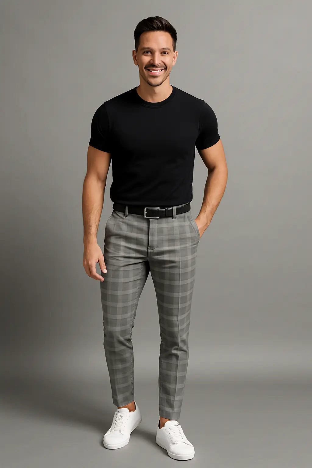 Erick Casual Chino Herenbroek VIQA© NEDERLANDGrijs-2XL