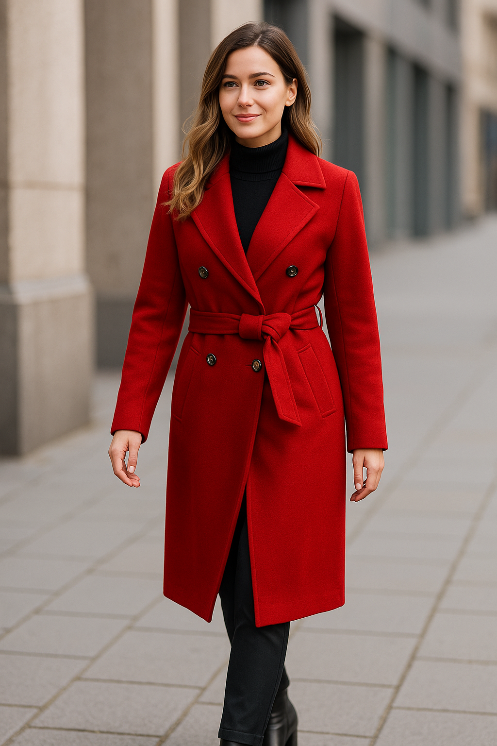 Dames Wollen Trenchcoat, Double Breasted Overcoat, Elegante Herfst Winter Casual Jas | VIQA VIQA© NEDERLAND