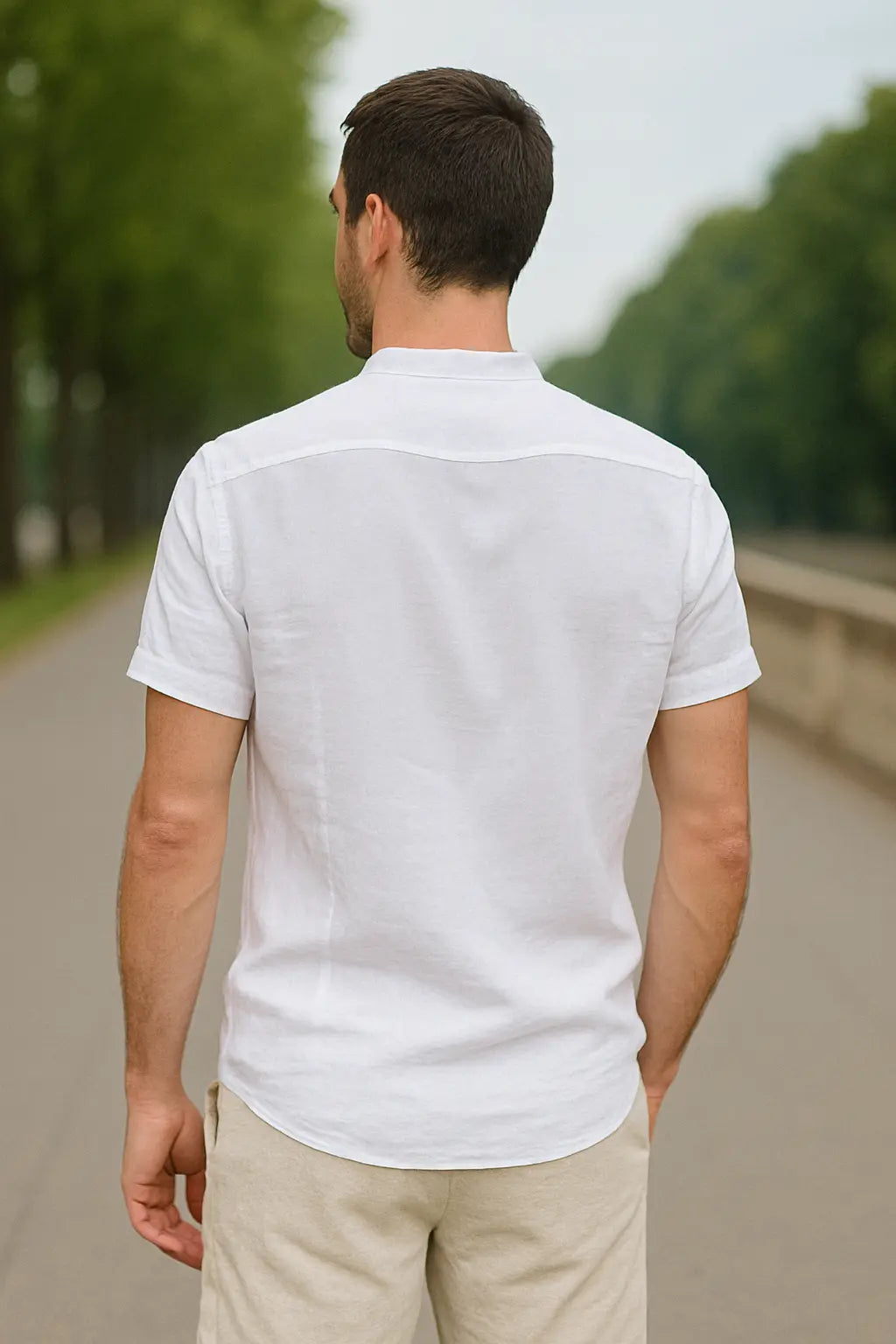 Heren T-shirt Van Katoen En Linnen, Casual T-shirt Met Korte Mouwen Voor De Zomer, Lichtgewicht En Ademend | VIQA VIQA© NEDERLAND