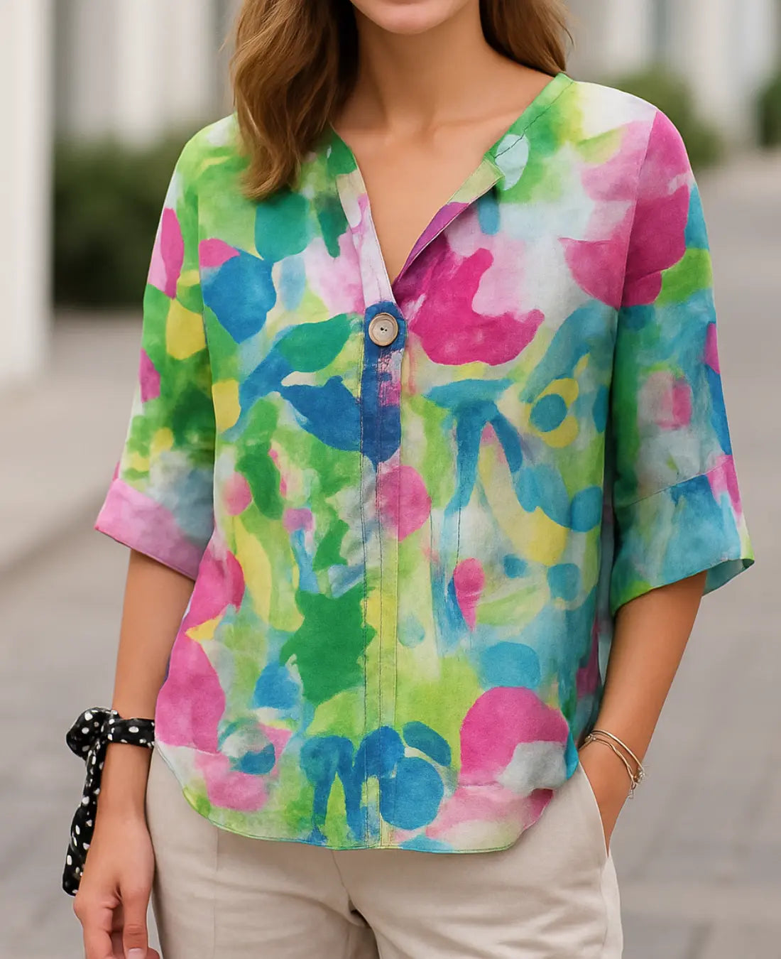 Nicole Elegante Bloemen Blouse VIQA© NEDERLAND