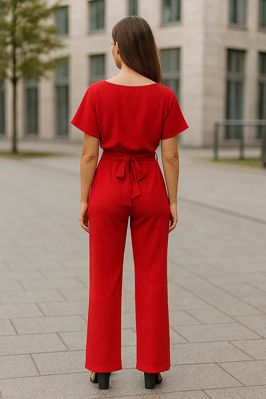 Tweedelige Set Dames, Elegante Jumpsuit Met Korte Mouwen En Hoge Taille, Zomers Feestclubpakje | VIQA VIQA© NEDERLAND
