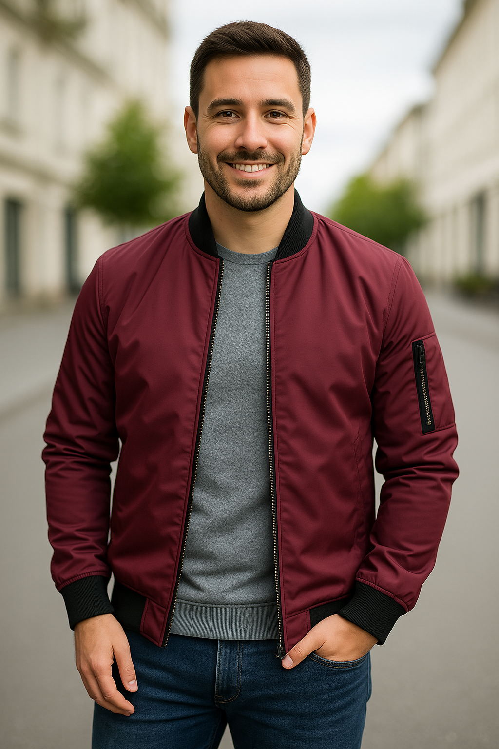 Heren Winterjas met voering, halflange katoenen parka met capuchon, warme thermische windjack | VIQA VIQA© NEDERLAND