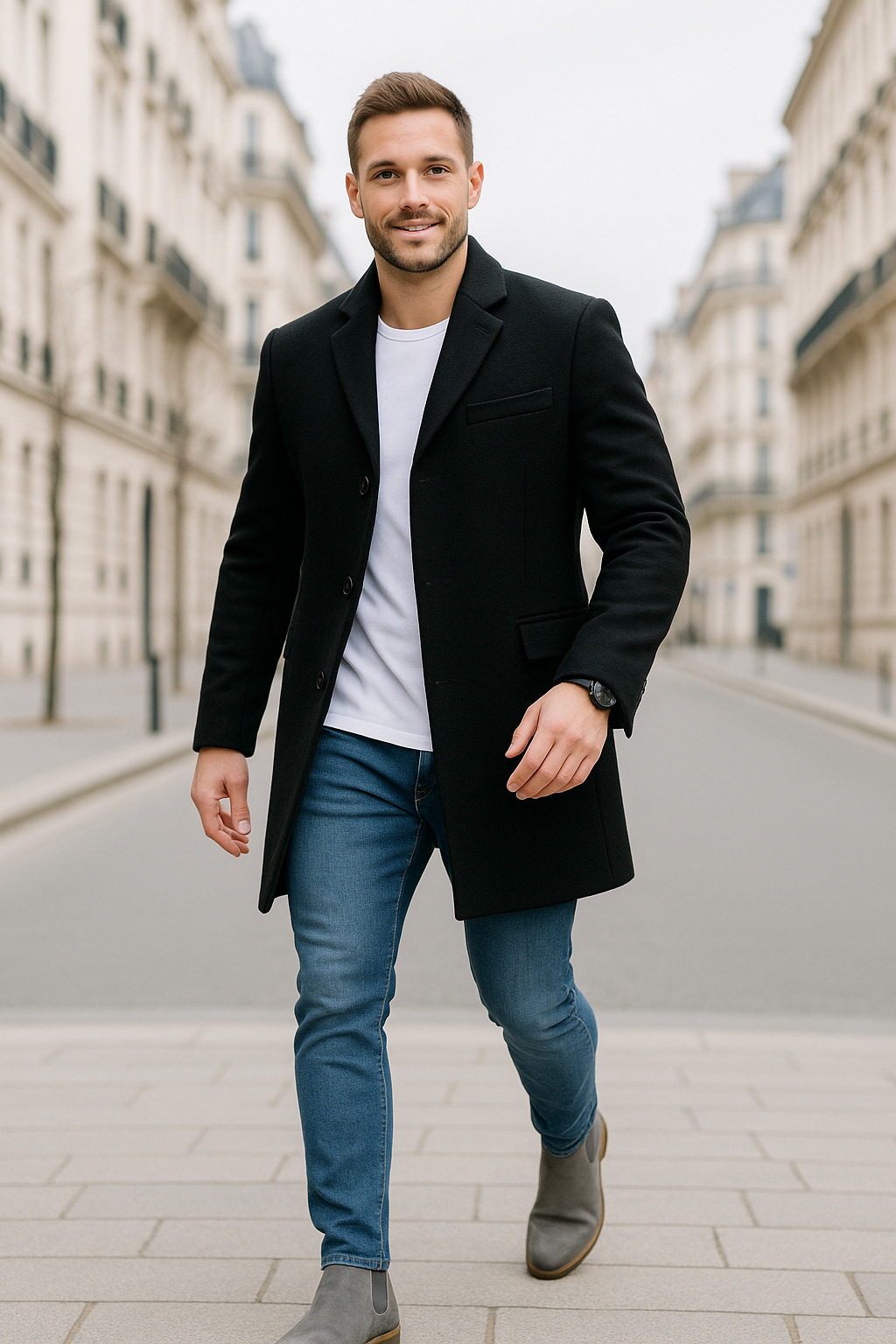 Wintertrenchcoat Voor Heren, Formele Casual Lange Overjas, Warme Outdoorjas | VIQA VIQA© NEDERLAND