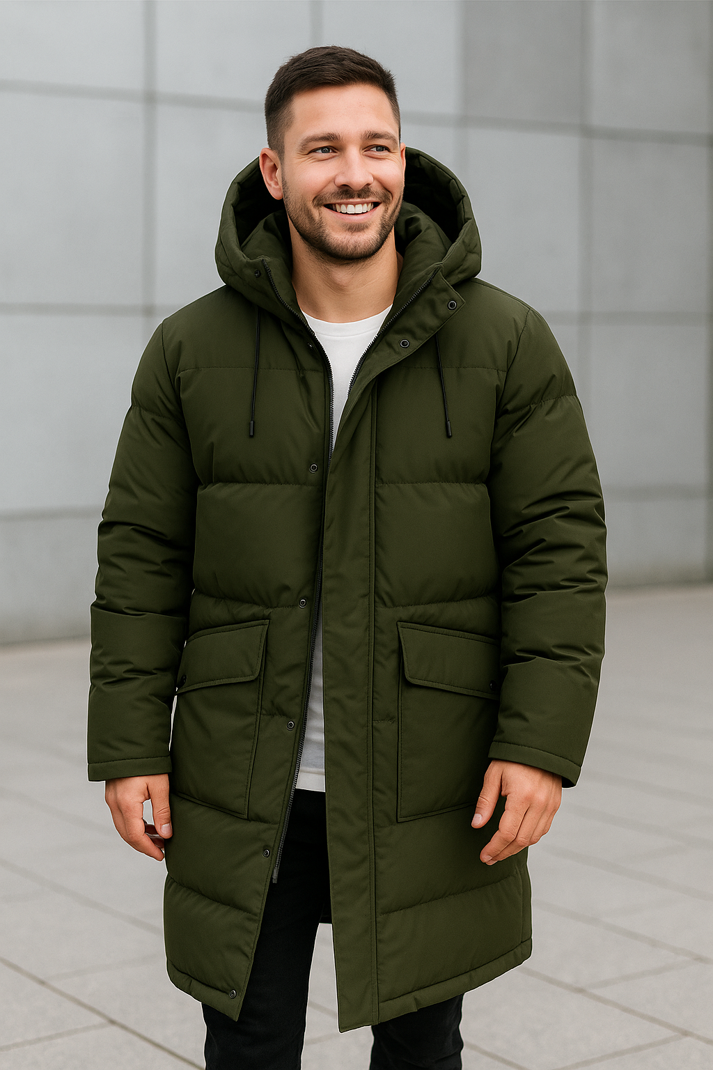 Heren Lange Parka Puffer Jas, Dikke Winter Warme Donsjas Streetwear | VIQA VIQA© NEDERLAND