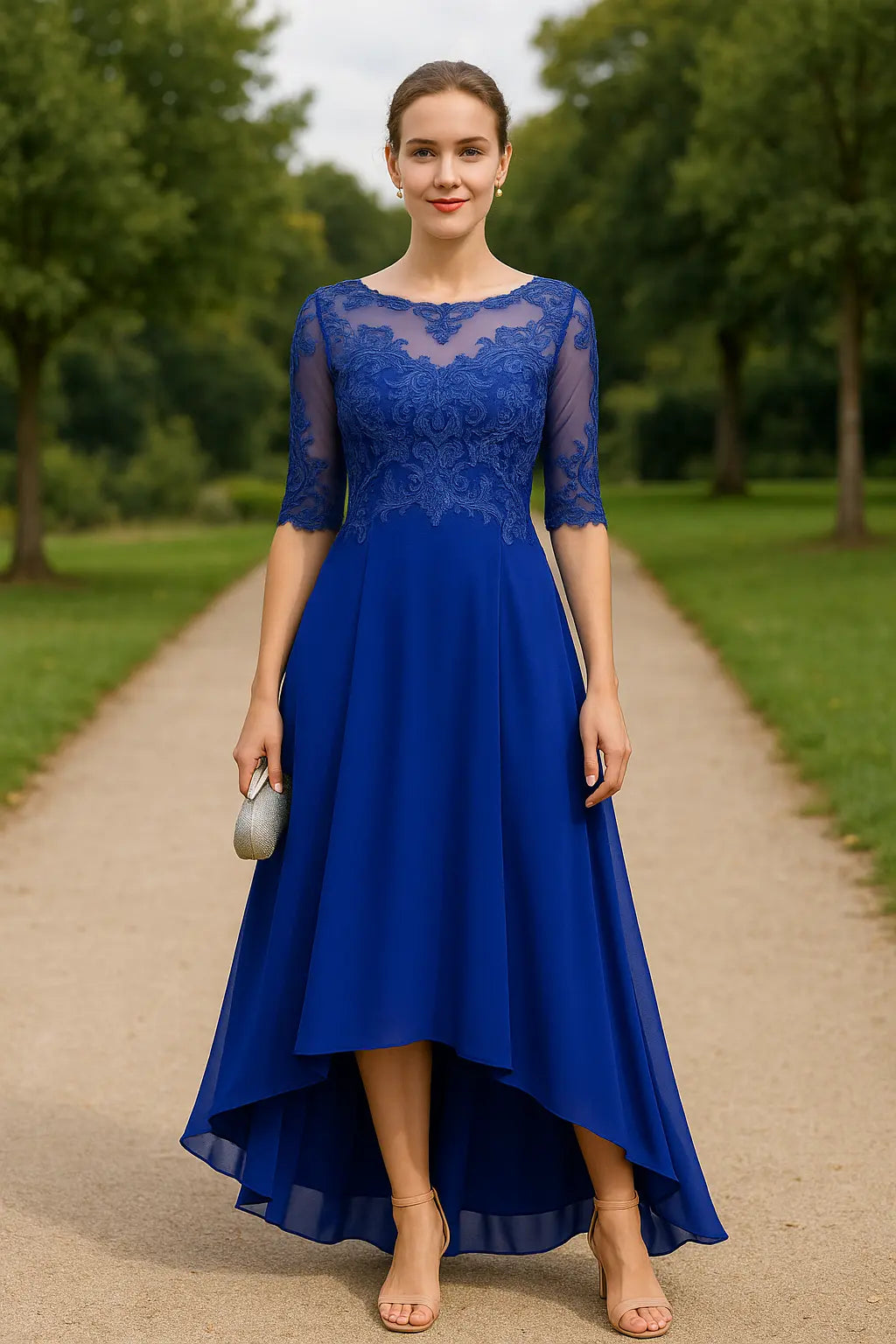 Dames Maxi Gala Jurk, Elegante Lange Bruiloft A-Lijn Feestjurk | VIQA VIQA© NEDERLAND