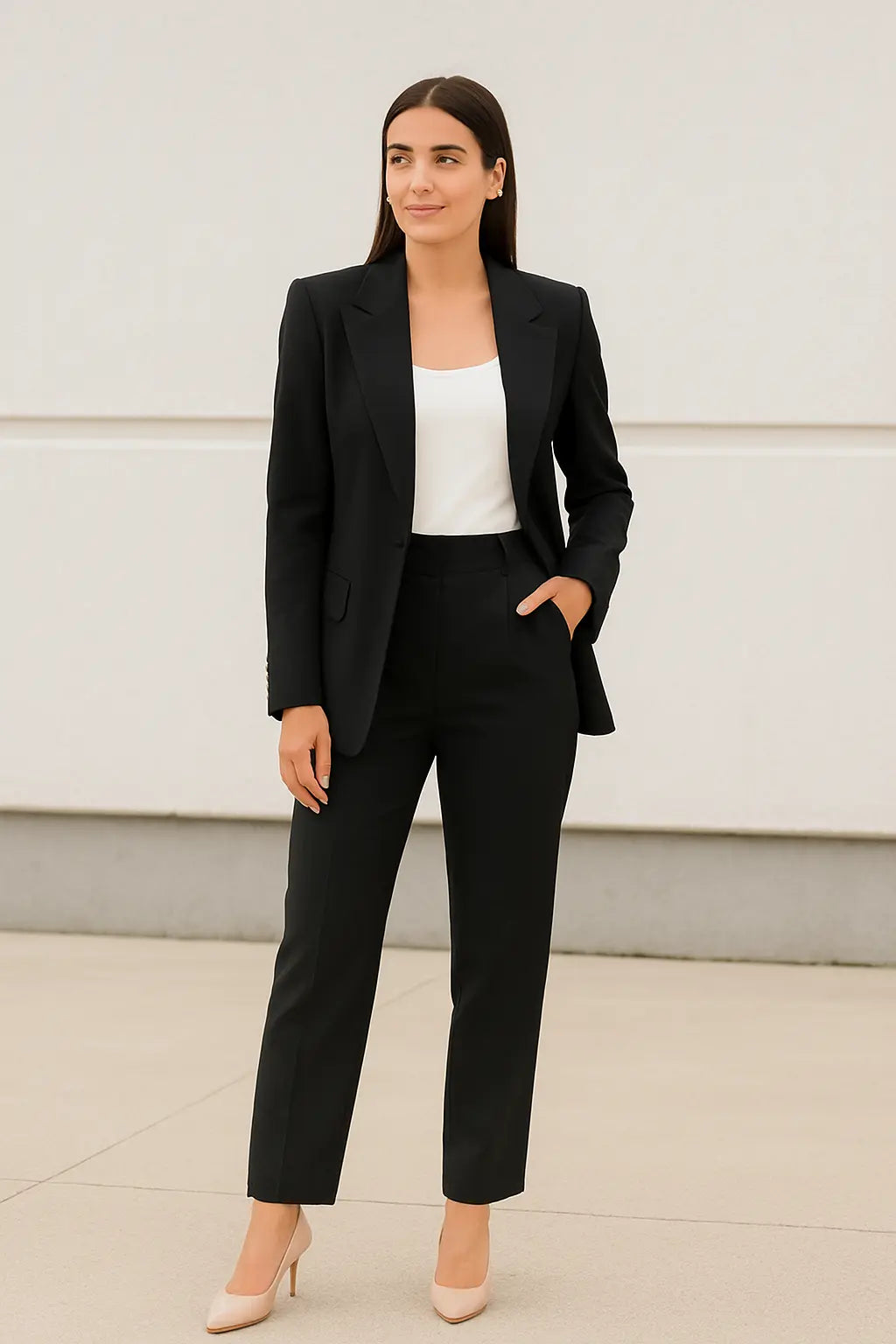 Casual Blazer Voor Dames, Colbert Met Lange Mouwen En Effen Kleur, Knoopsluiting Voor Kantoor, Werkkleding Top | VIQA VIQA© NEDERLAND