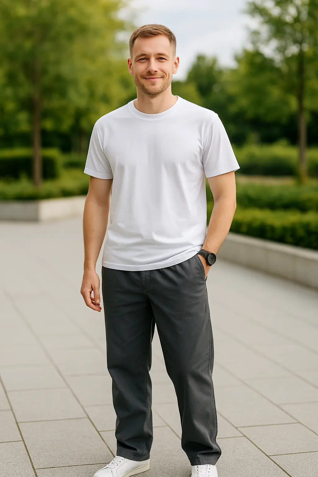 Heren Katoenen Cargo Broek, Zomer Lichtgewicht Werkkleding Joggers, Casual Los Fit Buiten Broek | VIQA VIQA© NEDERLAND