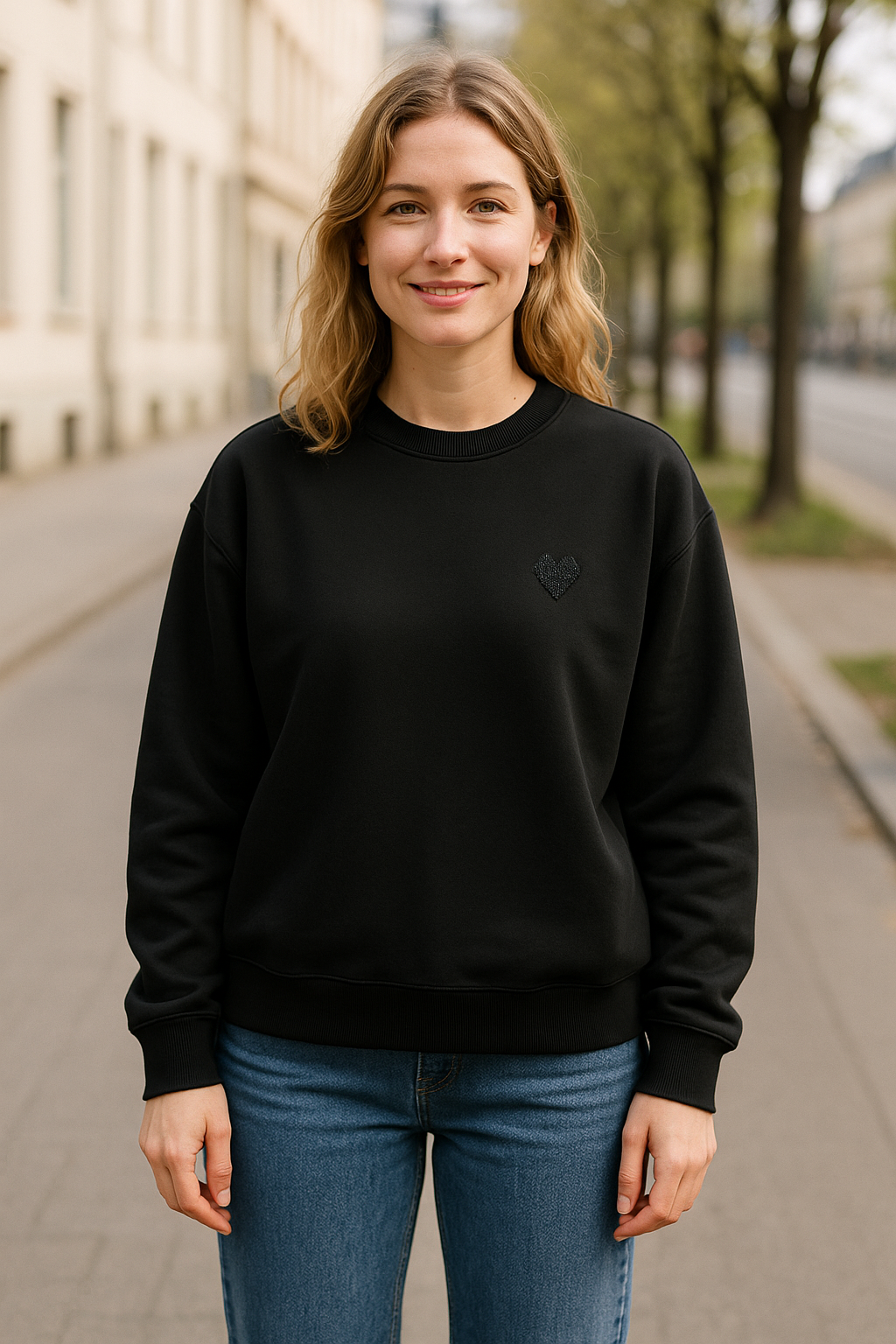 Dames Geborduurde Love Hoodie, Casual Pullover Trui, Trendy Outfit Voor Koppels | VIQA VIQA© NEDERLAND