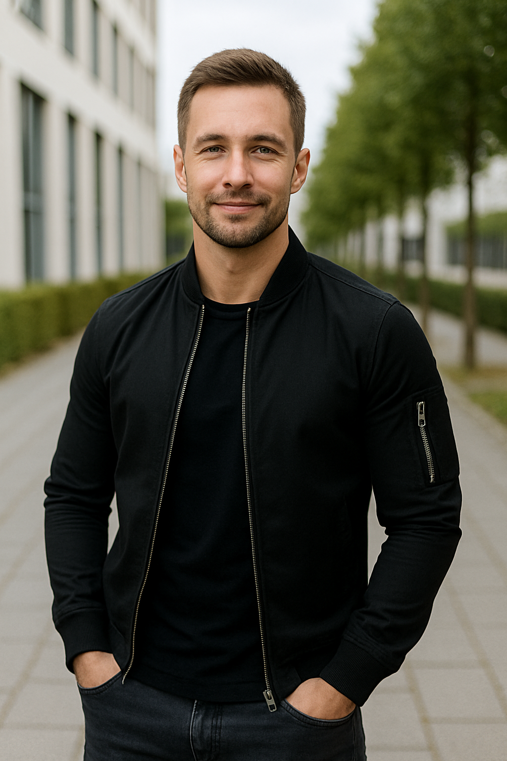 Heren Lichtgewicht Bomberjack, Casual Windjack Met Zakken En Rits, Winter Jas | VIQA VIQA© NEDERLAND