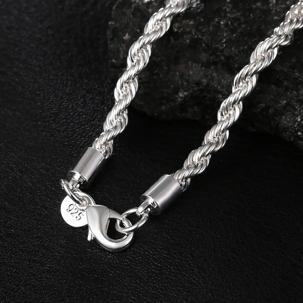 Unisex 4MM Touwketting VIQA© NEDERLAND