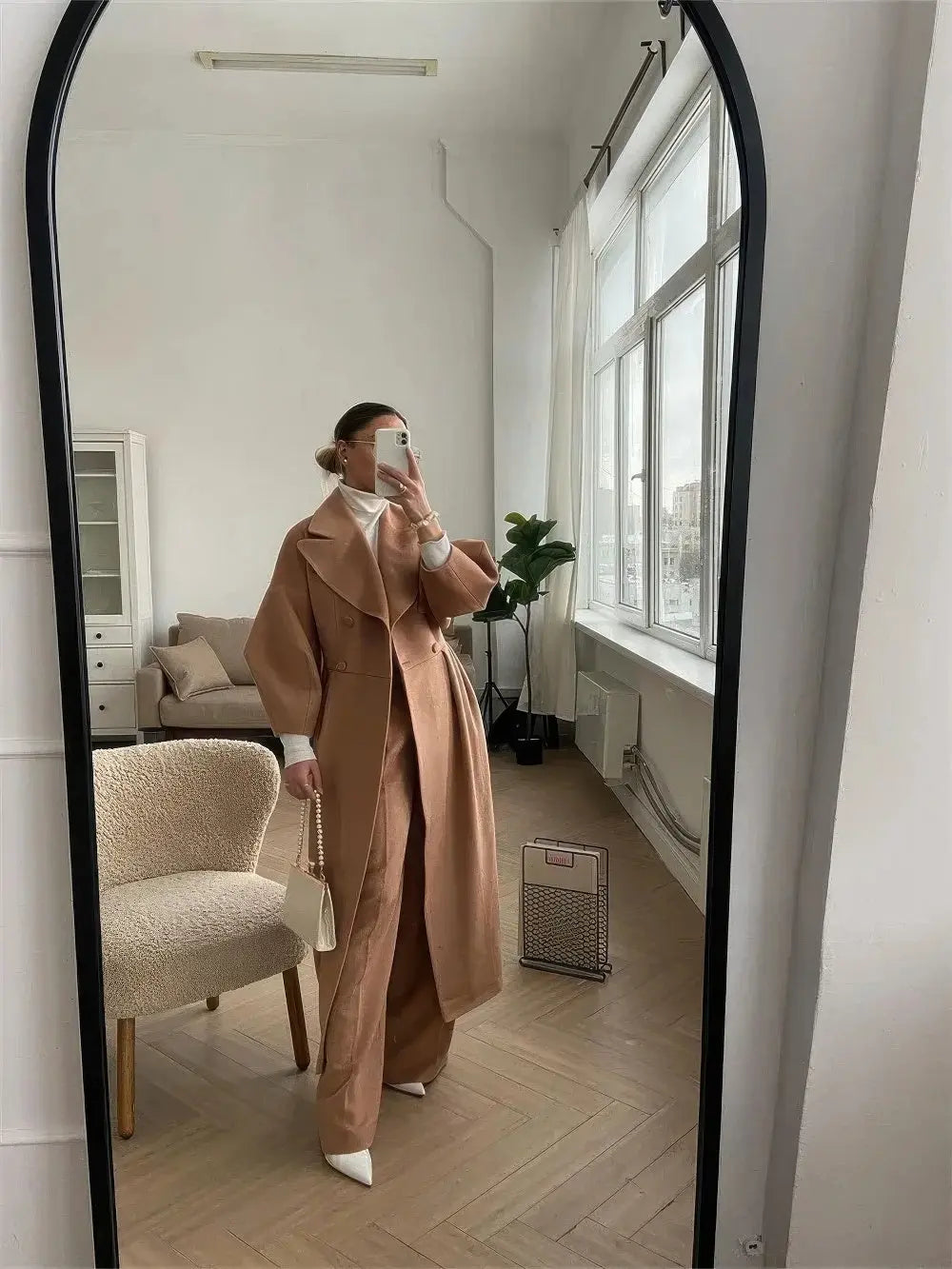 Dikke Wollen Overjas Voor Dames VIQA© NEDERLAND