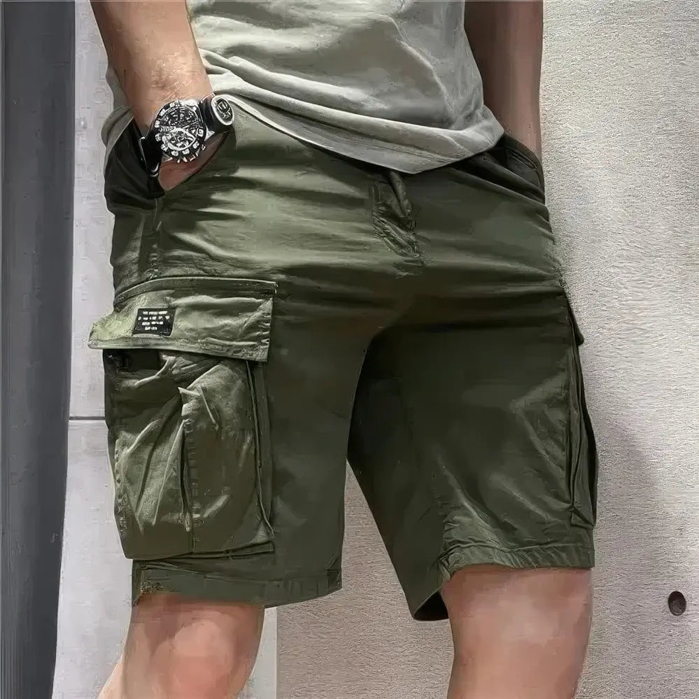 Heren Zomerse Cargo Shorts Met Meerdere Zakken VIQA© NEDERLANDGroen-5XL