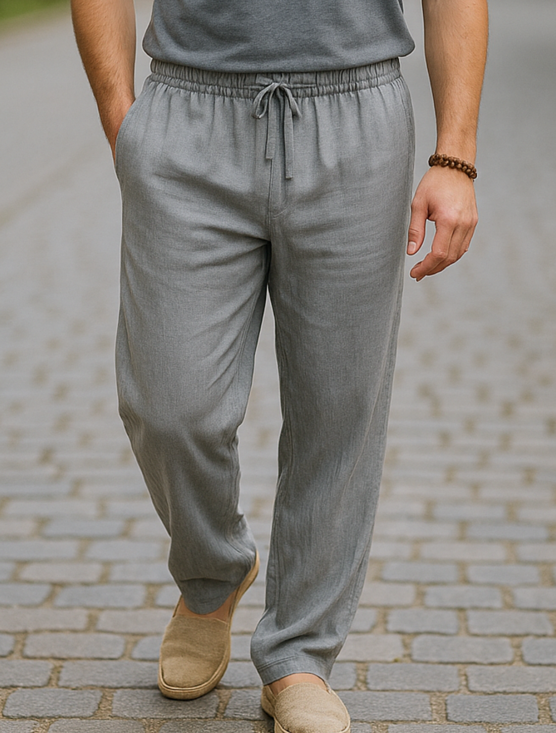 Herenbroek Met Rechte Pijpen, Lichtgewicht Ademende Casual Strandbroek | VIQA VIQA© NEDERLAND