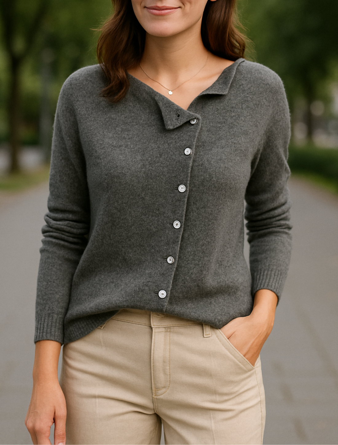 Dames Elegant Gebreid Vest, Herfst Winter Knoop Ontwerp Casual Trui | VIQA VIQA© NEDERLAND