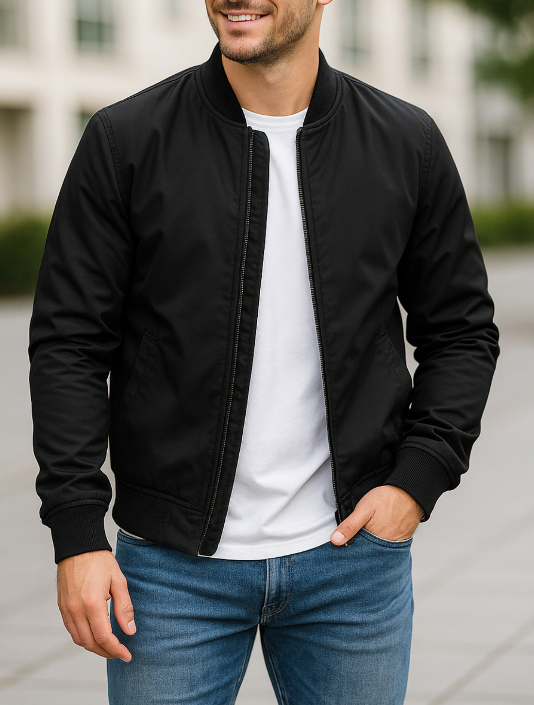 Heren Pilotenjack, Casual Bomberjack Met Ritssluiting Voor Winter- En Herfst Streetwear | VIQA VIQA© NEDERLAND