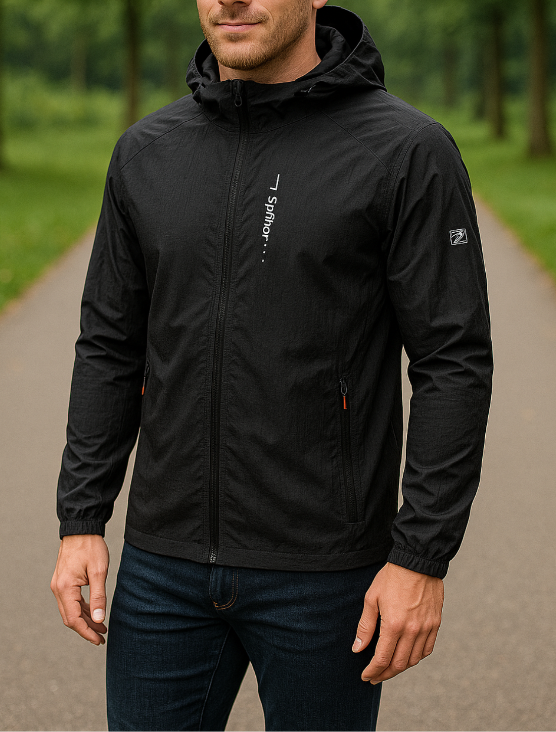 Heren Zomer Sneldrogend Windjack Met Capuchon, Lichtgewicht Outdoor Wandel- en Fietsjack | VIQA VIQA© NEDERLAND