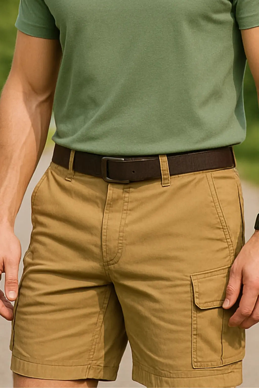 Heren Zomer Cargoshort, Loszittende Strandshort Met Zakken, Casual Patchwork Kleding| VIQA VIQA© NEDERLANDBeige / 2XL