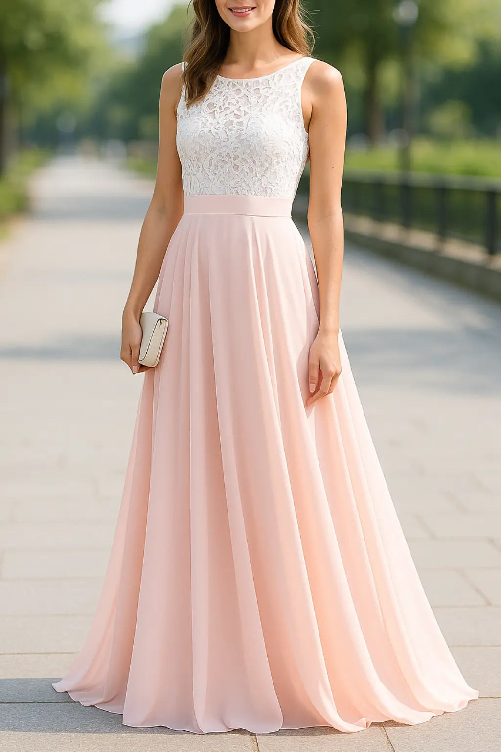 Dames Boho Maxi Jurk, Mouwloze Hollow Out Strand Jurk, Avond Feest Outfit | VIQA VIQA© NEDERLANDLichtroze / 2XL