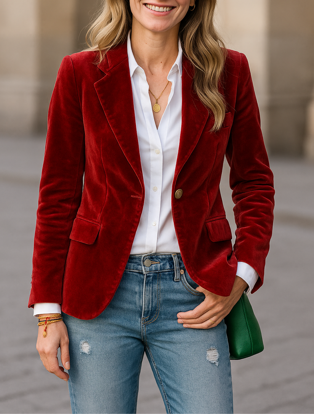 Dames Velours Blazer, Enkele Knoop Pak Jasje met Kraag, Elegante Lange Mouwen Mode Jas | VIQA VIQA© NEDERLAND