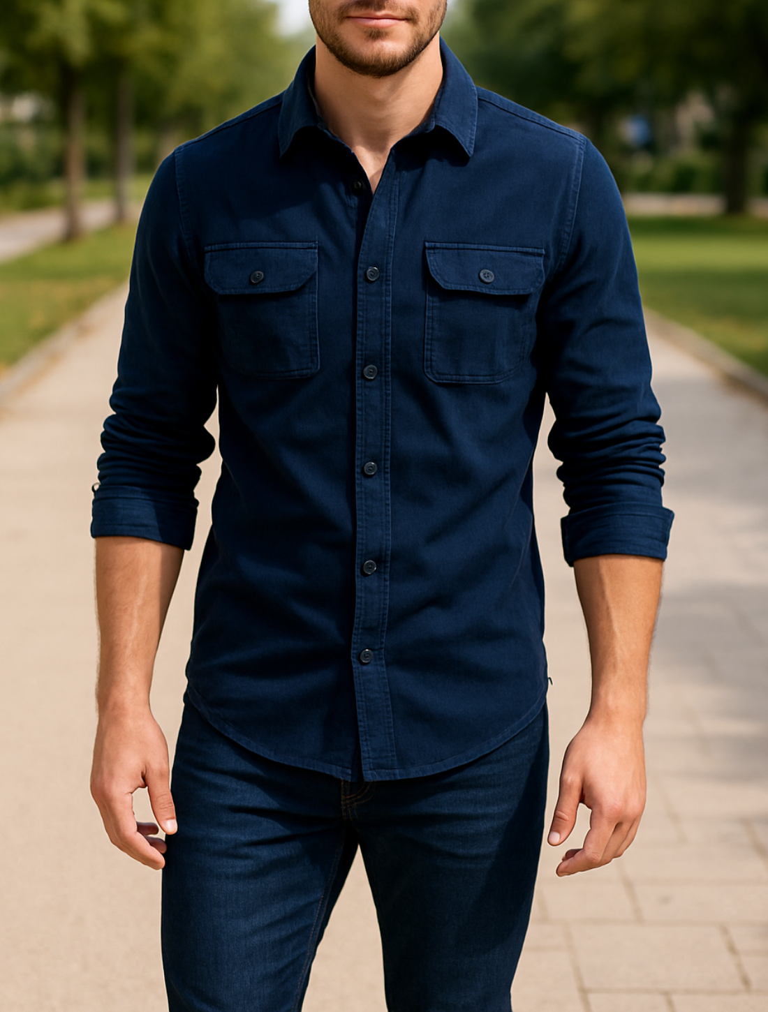 Heren Corduroy Overhemd, Enkelrijks Slim Pasvorm, Zakelijke Casual Effen Katoen Herfst En Winter Top | VIQA VIQA© NEDERLAND