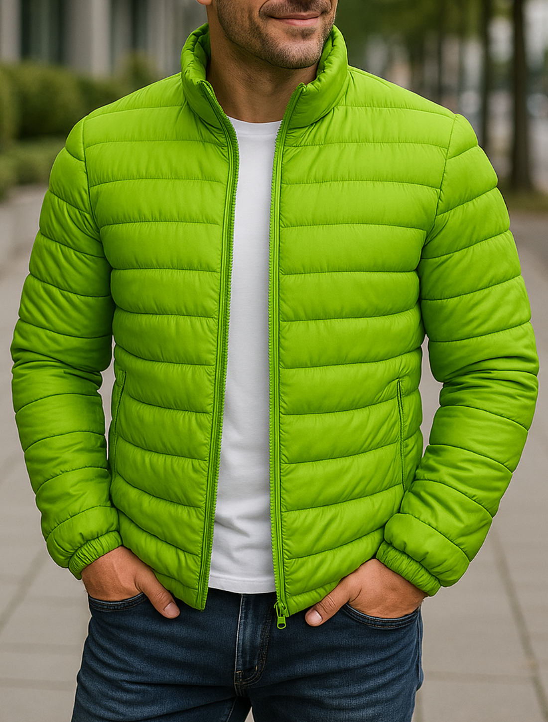 Heren Winter Dikke Katoenen Gewatteerde Donsjas, Warme Casual Staande Kraag Windjack Jas | VIQA VIQA© NEDERLAND