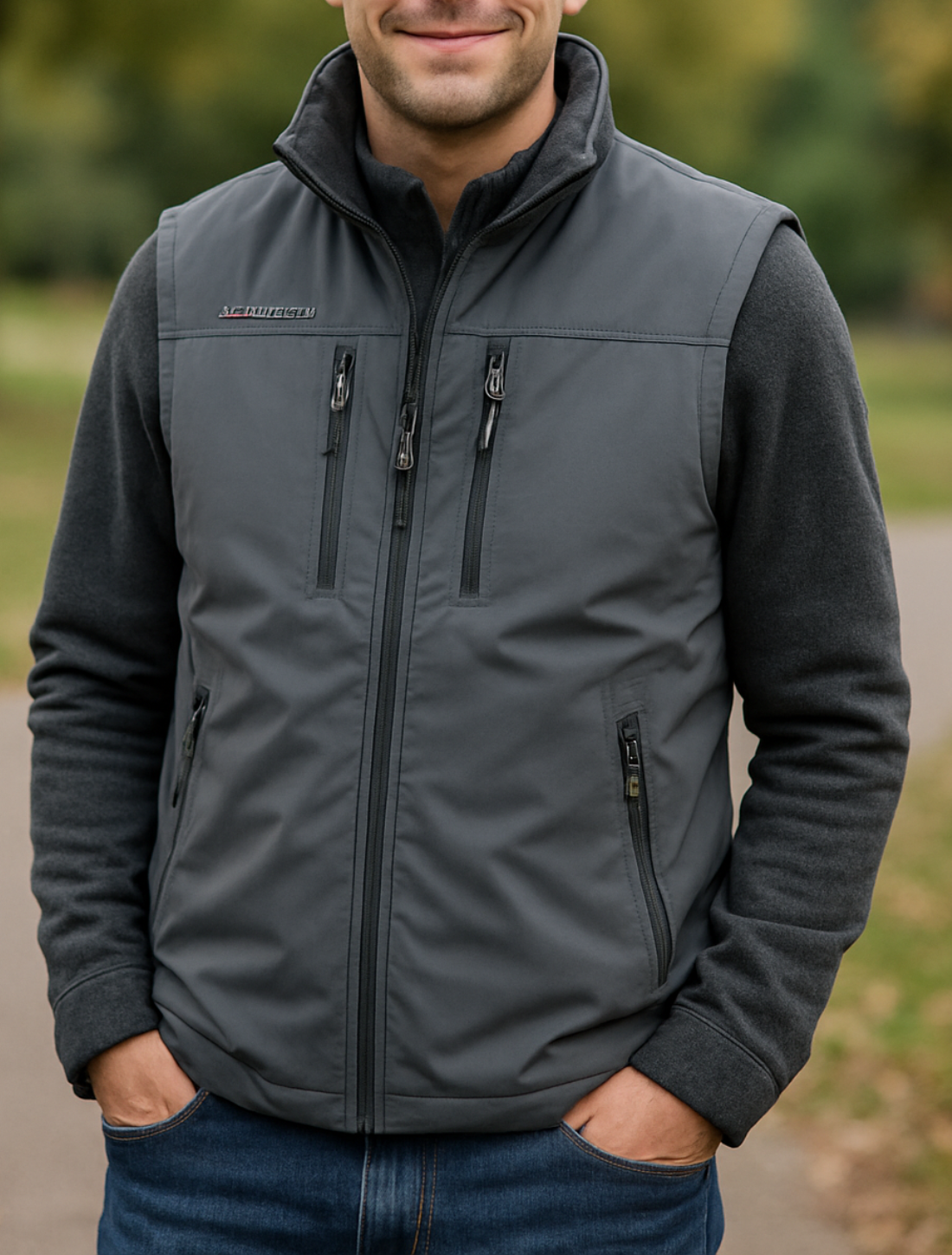 Heren Gilet Vest, Winddicht Warm Pluche Outdoor Sporten Casual Herfst En Winter Jas | VIQA VIQA© NEDERLAND