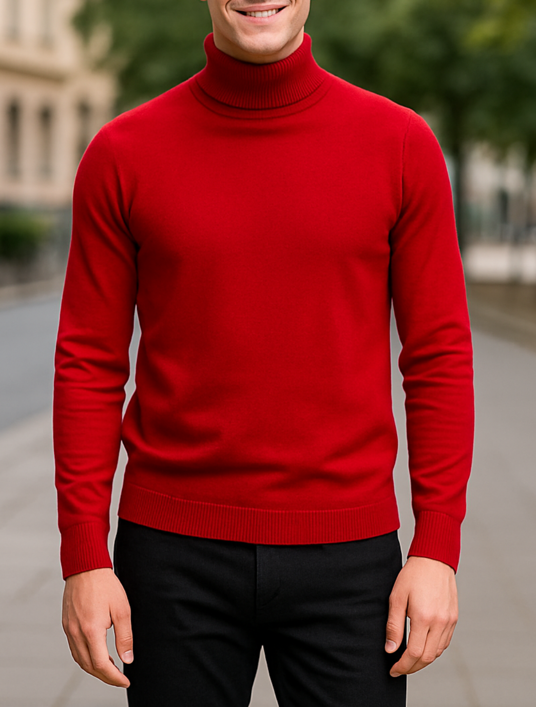 Heren Kasjmier Coltrui, Herfst Winter Warme Gebreide Trui | VIQA VIQA© NEDERLAND