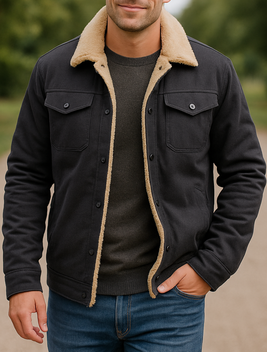 Heren Winter Fleece Jas, Dikke Warme Pluche Jas, Casual Herfst Bovenkleding | VIQA VIQA© NEDERLAND